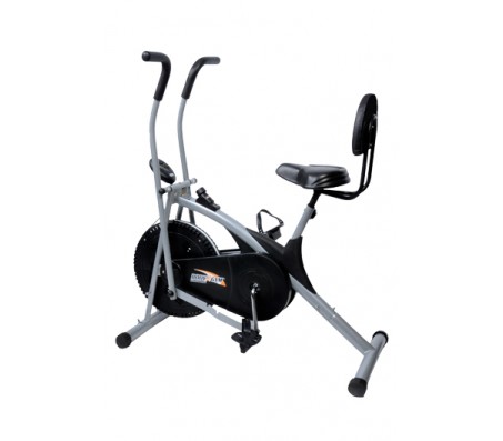 Branded Dual Functional Exercise Air Bike With Back Support 